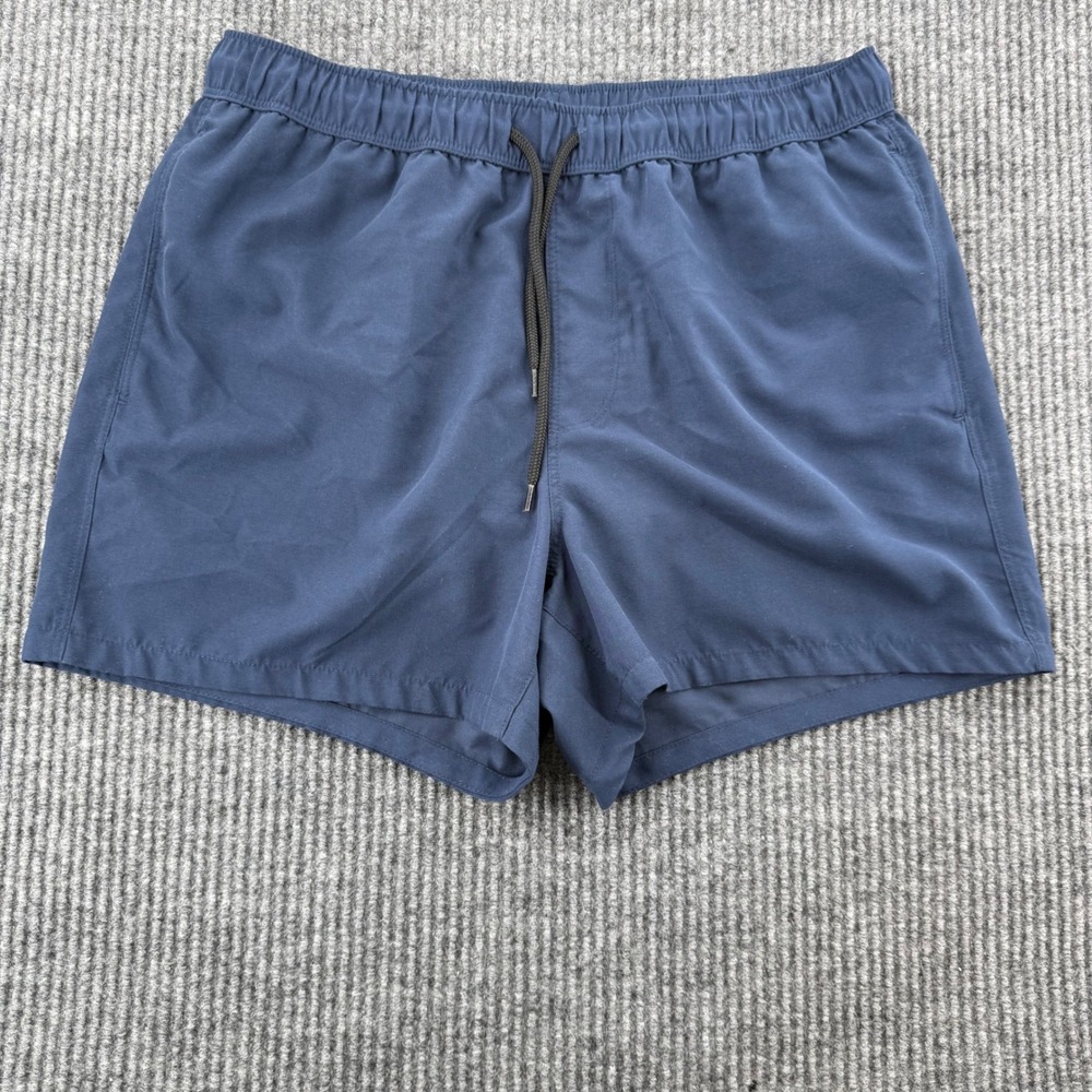 ASOS Design Mens Small Navy Blue Mesh Lined Swim Trunks 32 Waist Shorts